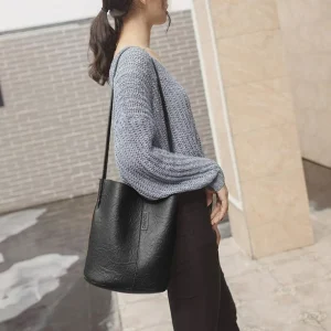 Bolsa bandolera de hombro de cuero