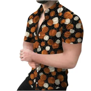 Camisa de manga corta con cuello en V