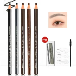 Juego de 5 Lápices de Cejas con Cordón para Marcar y Rellenar de Labymos