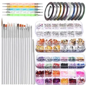 Juego de herramientas para decoración de uñas