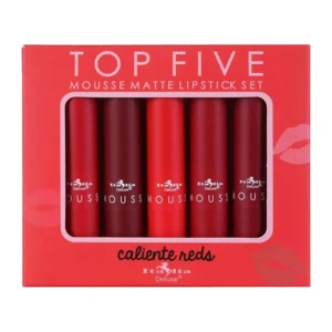 Labiales Mate Mousse Top Five Caliente Reds