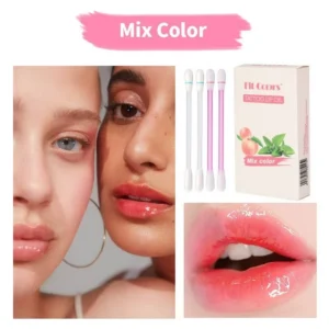 Lápiz labial 20 piezas, hisopo de algodón portátil, líquido impermeable