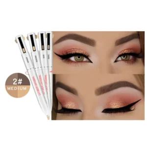 Lápiz para Resaltar Cejas 4 en 1 Resistente Al Agua