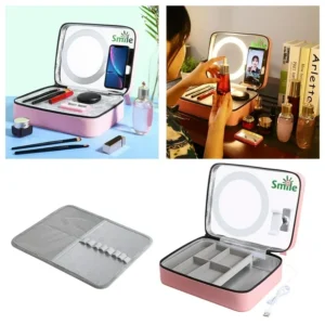 Novedad LED luz chicas damas maquillaje espejo