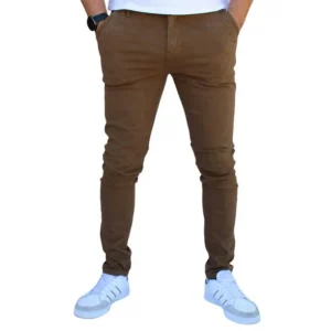 Pantalón skinny de gabardina stretch