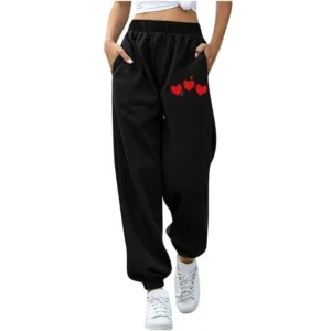 Pantalones estampados con bolsillos sueltos