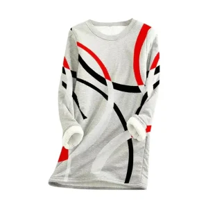 Sudadera de lana gruesa de manga larga