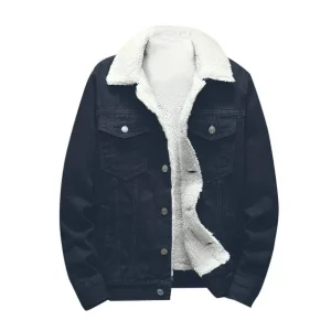 Chaqueta de terciopelo con cuello alto