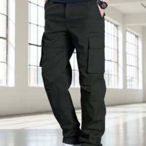 Pantalón Cargo Recto de Algodón